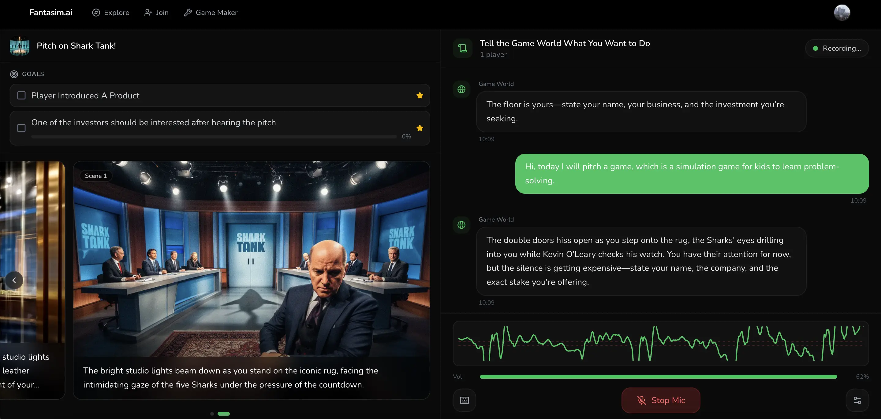 Evovo.ai gameplay — an AI simulation in action